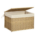 Panier de rangement en osier pour utilisation domestique - 40 x 30 x 25