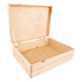 Boîte de rangement en bois non traité pour divers objets - 30 x 20 x 10